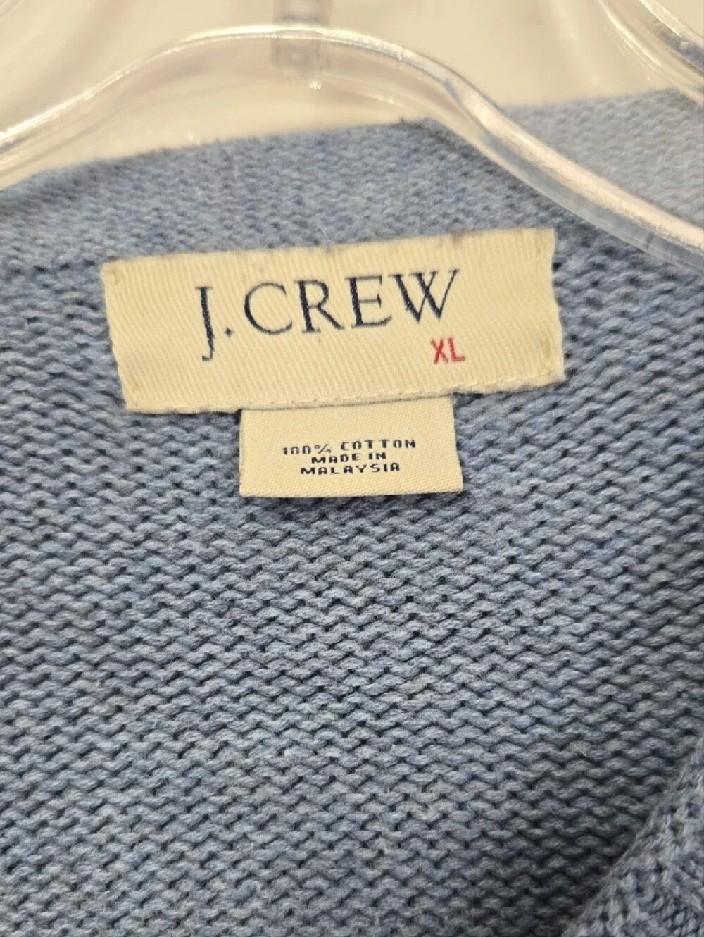 J. Crew Men's V-Neck Sweater in Slate Blue